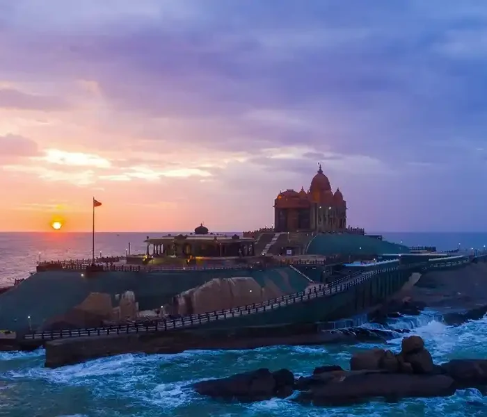 Vivekananda Rock Memorial Meditation Mandapam at the Three-Seas Confluence